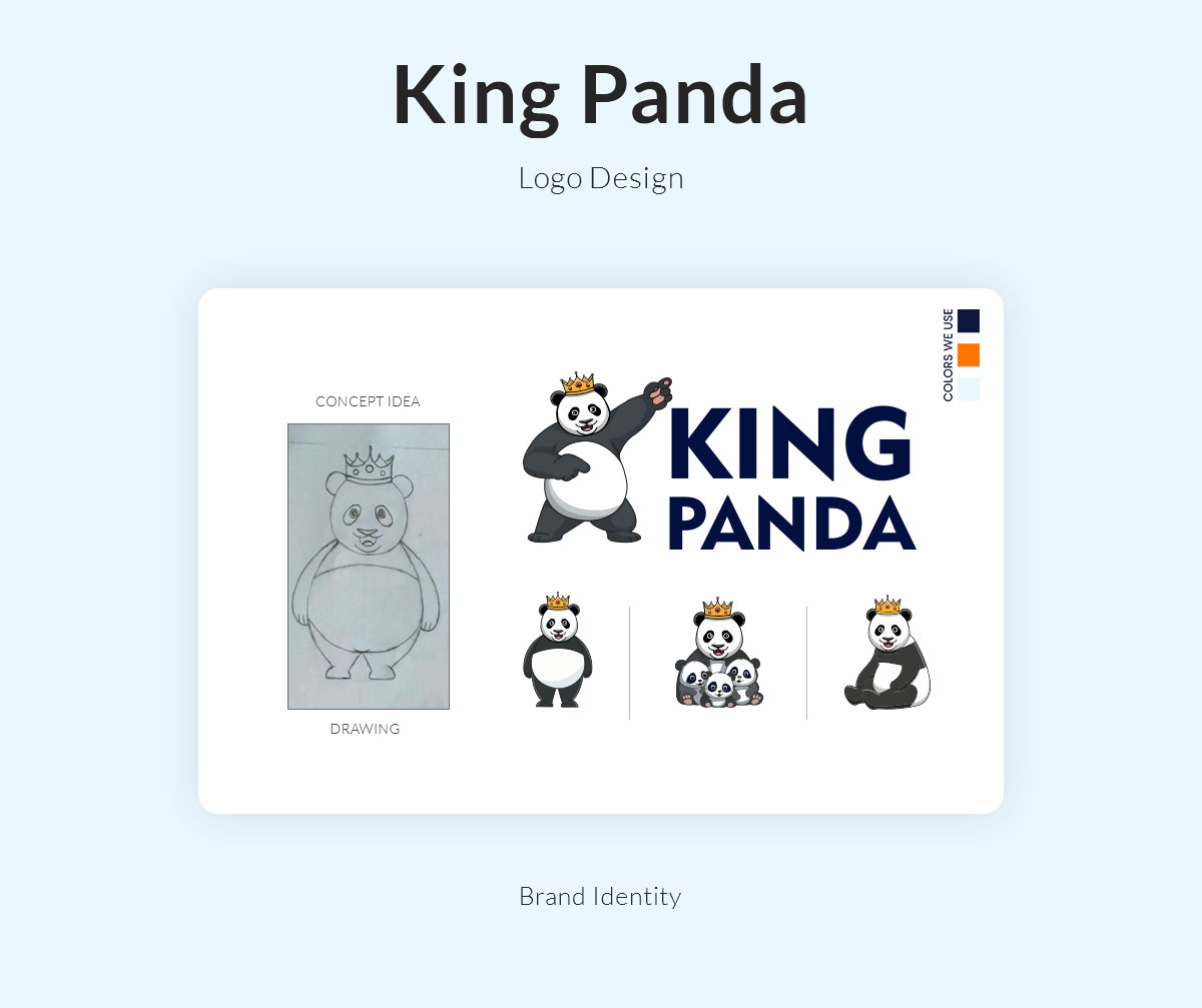 King Panda Logo For HG Pandey Suirname Amerika Netherlands