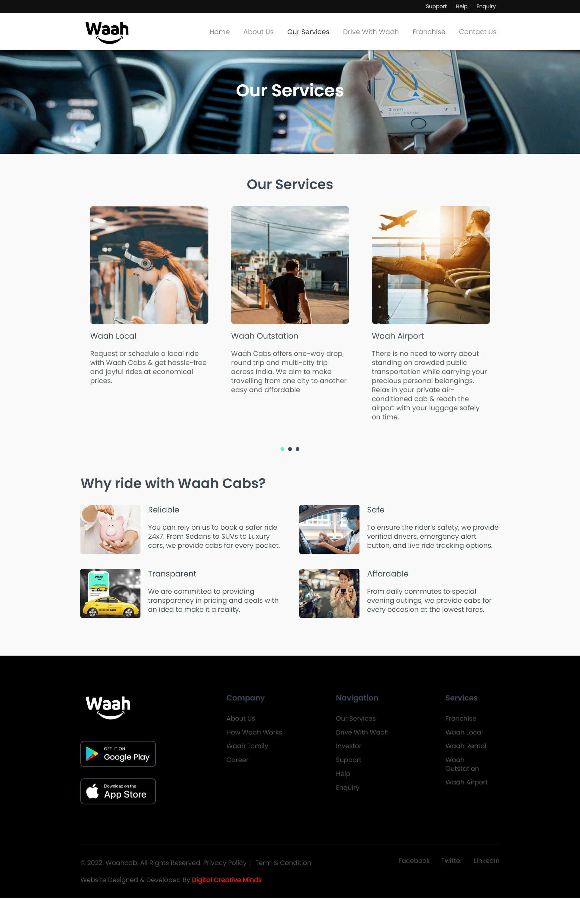 waah-cabs-web-layout-design-digitalcreativeminds