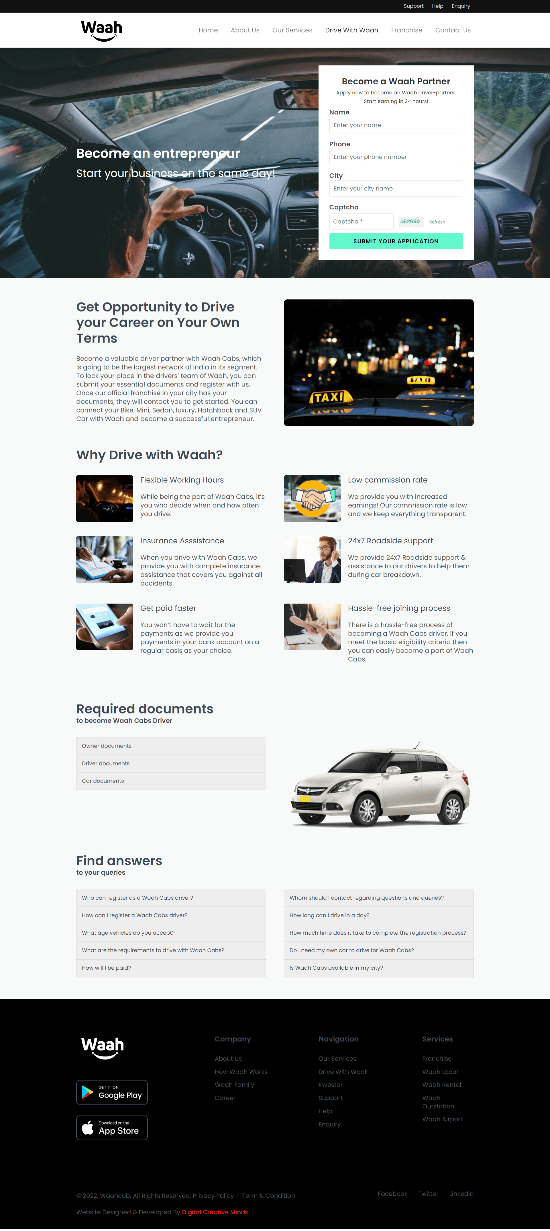 waahcabs-website-development-company-digitalcreativeminds