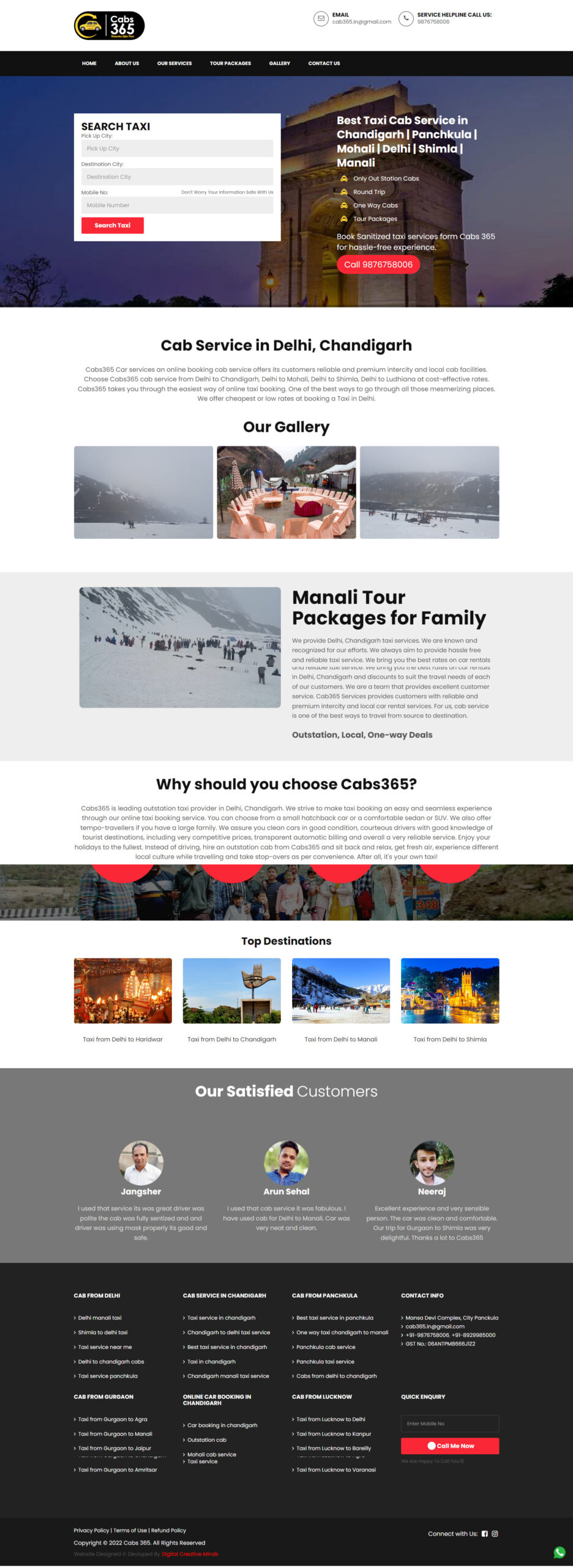 cabs365-web-design