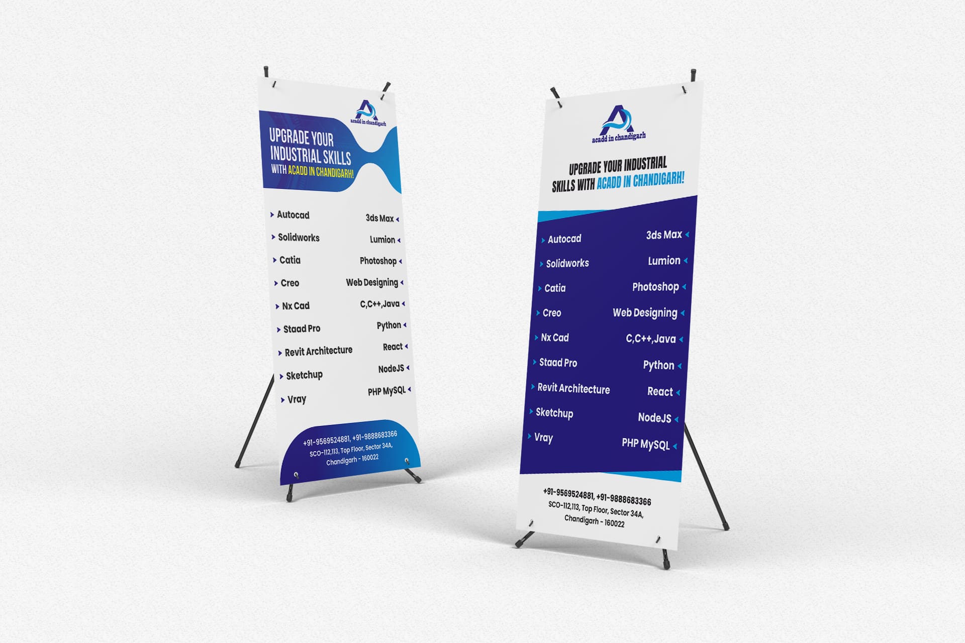 acaddinchandigarh standee design