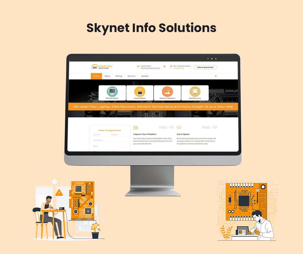 skunet info solutions graphic design