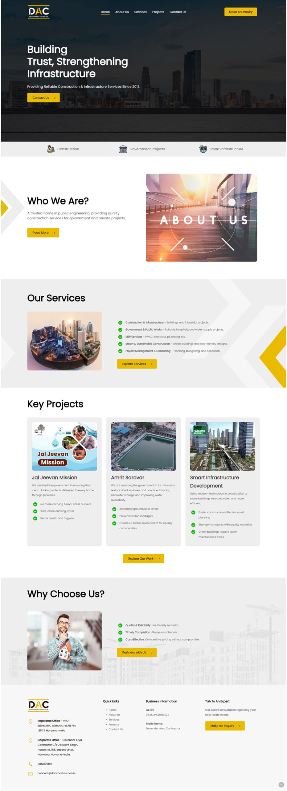 Construction Web Developmnt Services Digital Creative Minds