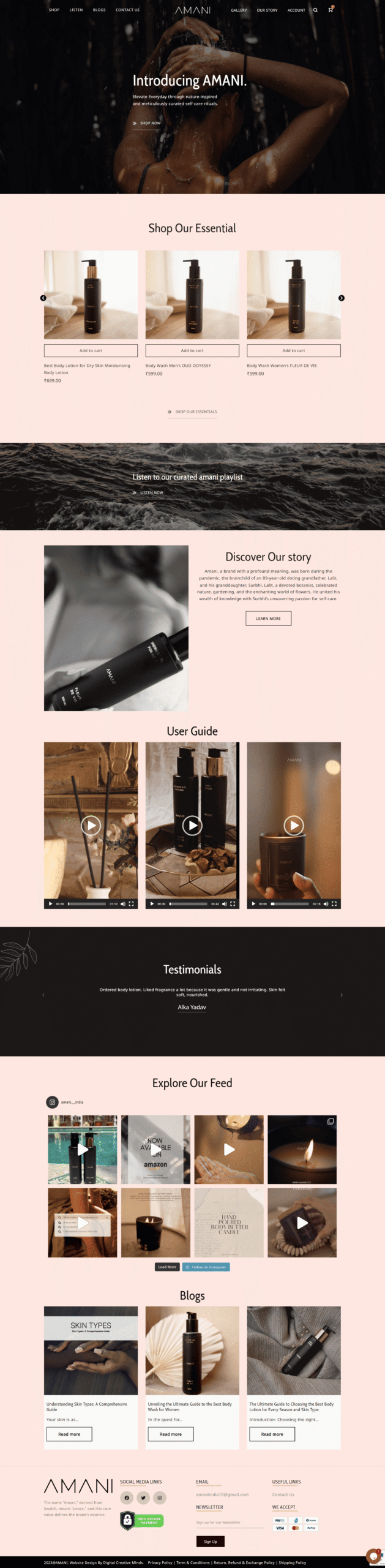 Amani luxury | digital Creative minds