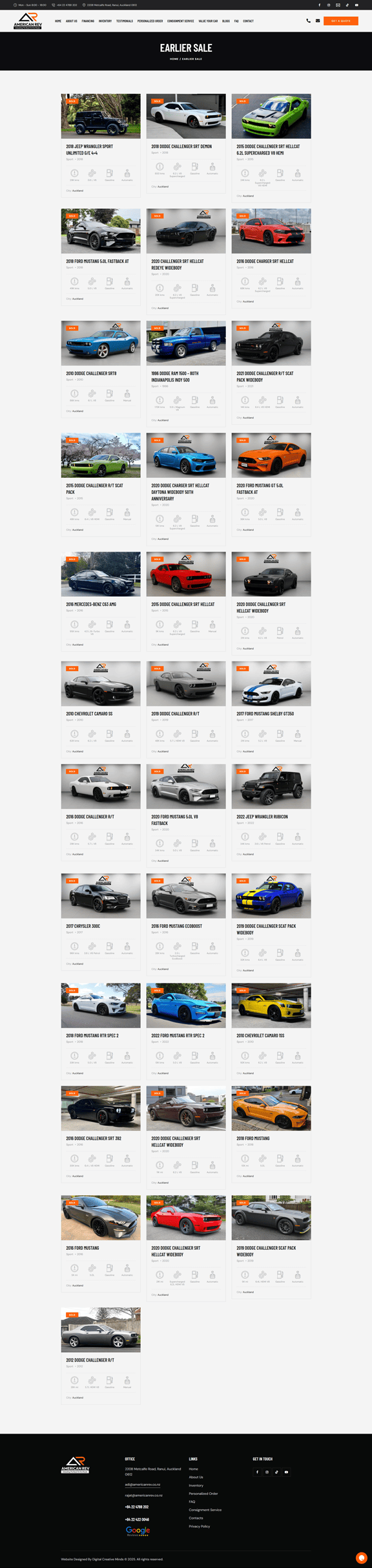 American rev Nz | Digital Creative Minds