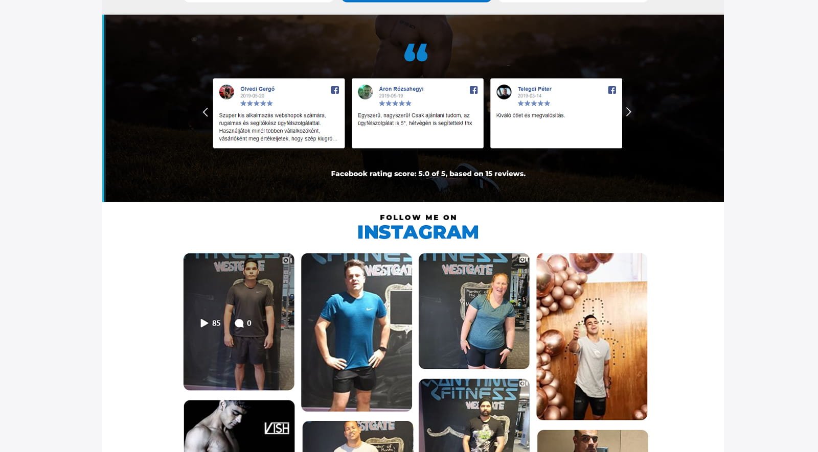 fitness website design nz